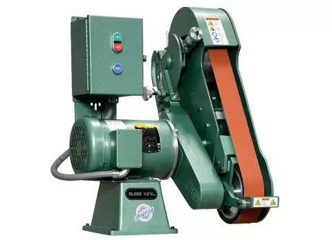 Burr King - Model 960-250 - Two Wheel Belt Grinder - 2.5 x 60 Belt Burr King - Model 960-250 - Two Wheel Belt Grinder - 2.5 x 60 Belt