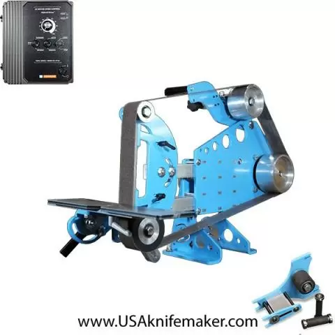 Brodbeck Max 2x72 Belt Grinder – 2HP Motor, VFD & Small Wheel Kit