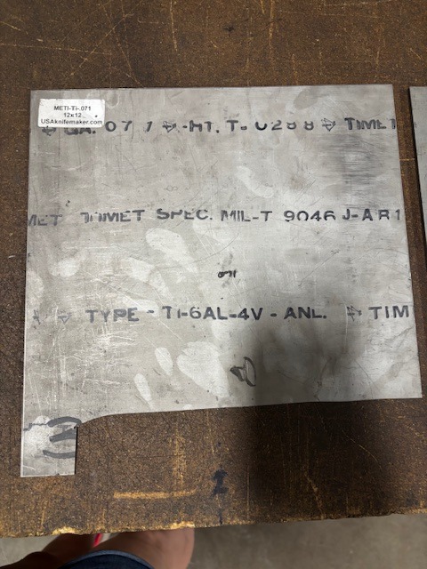 Titanium .071" 10.5"x12" 6al-4v- see picture