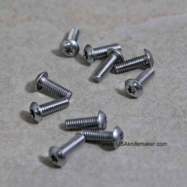 Screw 8-32 Button Head Stainless Steel 1/2" thread length - 25pack 
