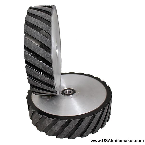 Wheel - Contact Wheel 8"x2" Poly SERRATED 70duro