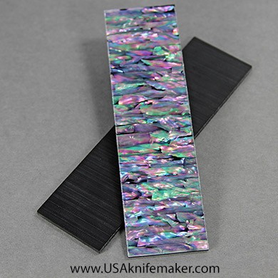 Awabi Ribbon Clear Backing Black 1/8" Scales