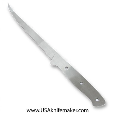 Fillet Knife Blade Blank 001 - 9Cr18MoV Stainless Steel - 12 1/2" OAL (New Design!)