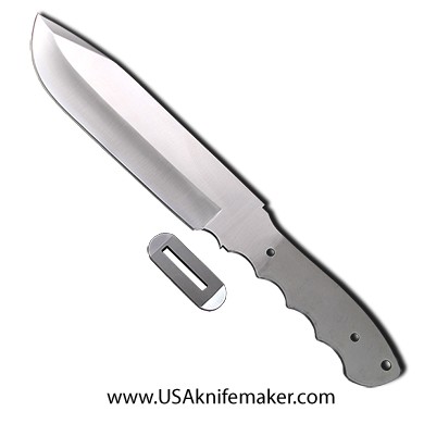 Hunting Knife Blade Blank 004 - 440C Steel - 13 3/4" OAL