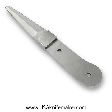 Oyster Knife Blade Blank 002 - 9Cr18MoV Stainless Steel - 6" OAL