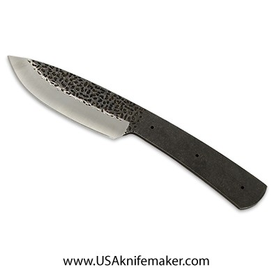 Hunting Knife Blade 034 - 9Cr18MoV Stainless Steel - Hammered Finish