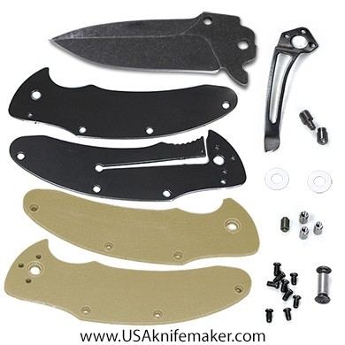 KMS Liner Lock Flipper Knife Kit - 440C