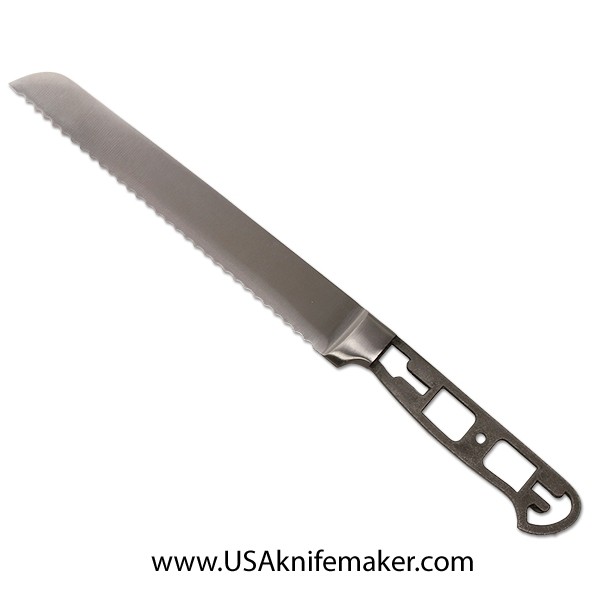 KMS Liner Lock K1257 Flipper Knife Kit - 440C Black Oxide Blade Finish -  Tan Scales