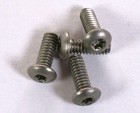 Screw 4-40 Button Head Stainless Steel 3/8" thread length - 25ct
