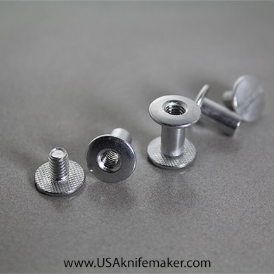 Binder Screw & Post - Silver - 3/8" - (SCREWS or POSTS)
