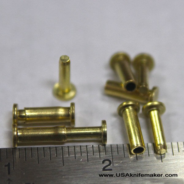 25 Pairs of Solid Brass Compression Rivets