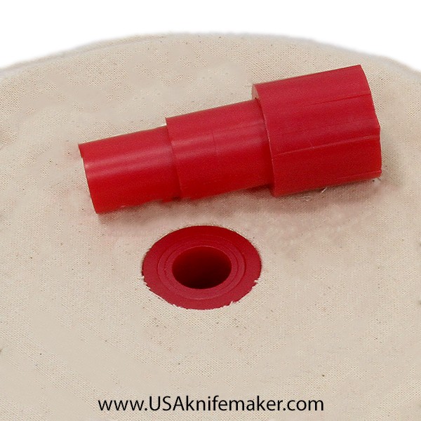 **Each wheel comes with a bushing allowing for 3/4”,
5/8” or 1/2" Arbor Hole**