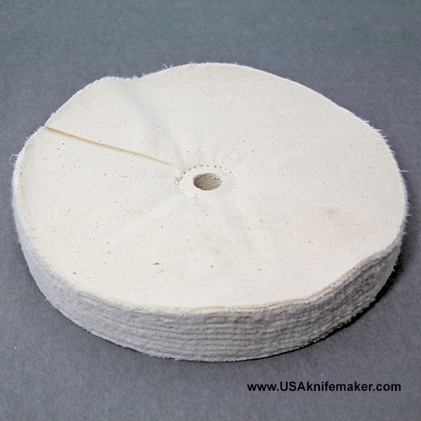 Buffing Wheel Loose approx 1/2" muslin 60ply 5/8" arbor
