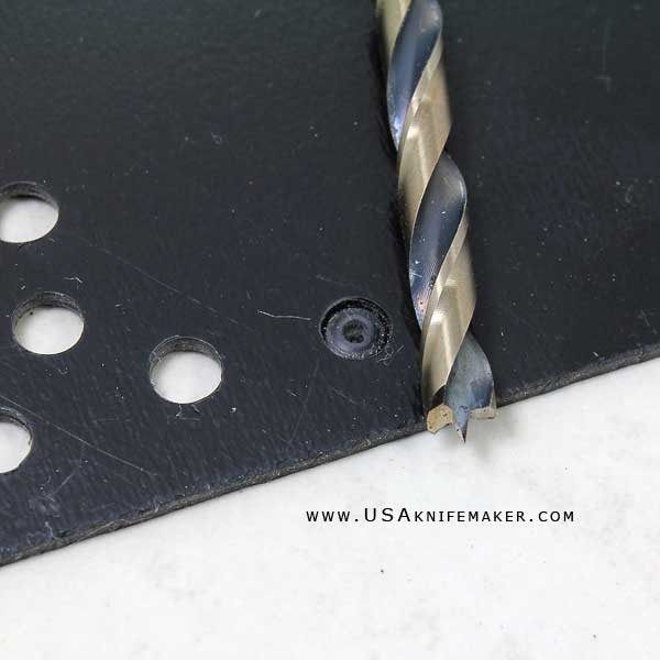 Drill Bit *Burrout Brad Point Kydex (TM) Plastic