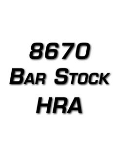 8670 Bar Stock Steel .183" Thickness - See Length Note