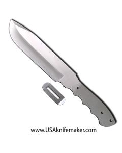 Hunting Knife Blade Blank 004 - 440C Steel - 13 3/4" OAL