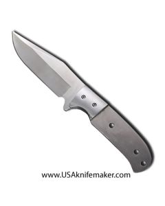 Hunting Knife Blade Blank 007 - 440C Steel - 8 1/2" OAL