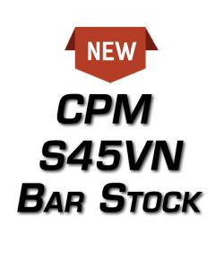 (NEW!) CPM-S45VN *Surface Ground Bar Stock HRA .093" - See Length Note