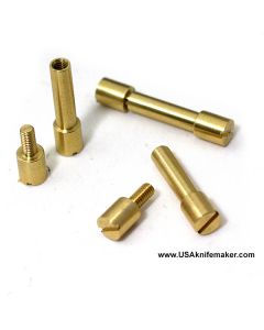 Corby Bolt - Brass - SMALL .140" shaft .187" shoulders