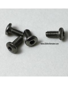 Titanium Screw 2-56 Button Head 3/8" Thread Length - 10pack