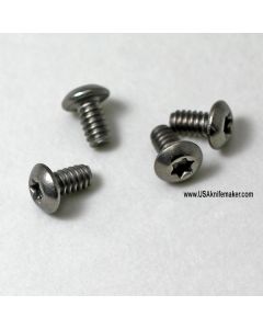 Titanium Screw 2-56 Button Head 15/32" Thread Length 