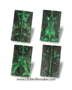 Black Green & Transparent Green Cast Resin Scales