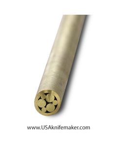 Mosaic - USA KMS Brass Mosaic Pin for Knife Handle #102-1-  1/4" Diameter