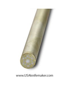 Mosaic - USA KMS Brass Mosaic Pin for Knife Handle #106-4- 1/4" Diameter
