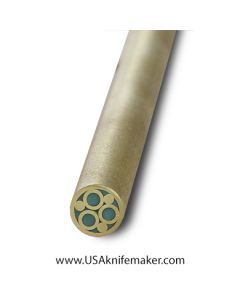 Mosaic - USA KMS Brass Mosaic Pin for Knife Handle #108-1 - 1/4" Diameter