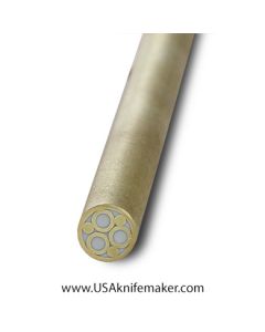 Mosaic - USA KMS Brass Mosaic Pin for Knife Handle #108-6 - 1/4" Diameter