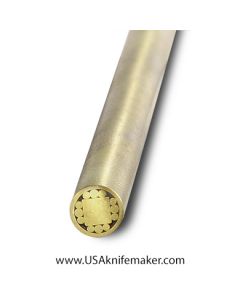 Mosaic - USA KMS Brass Mosaic Pin for Knife Handle #119- 1/4" Diameter