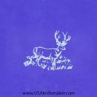 Stencil -"Deer" Wildlife 1 - one image - approx .495" x .420" in size