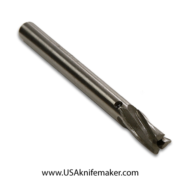 Counterbore 3/8" with 5/32" pilot hole