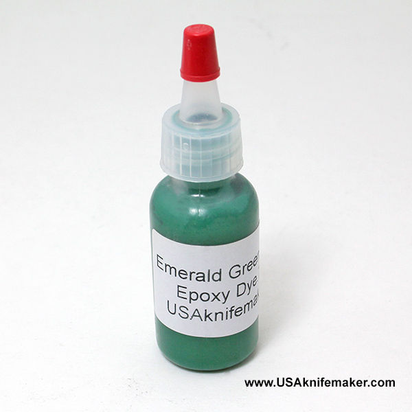 Epoxy Dye Emerald Green 3/4oz Liquid Formulated for Epoxy