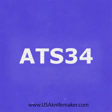 Stencil -"ATS34" - one image - approx 1" x 2 1/2" in size