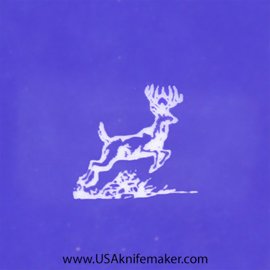Stencil -"Running Deer" Wildlife 2 - one image - approx .5" x .475" in size