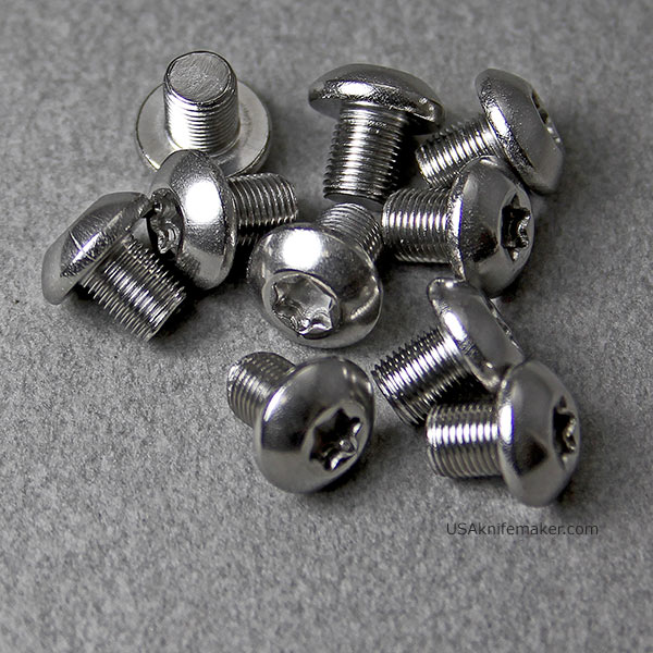 Screw 6-64 Button Head SS .20" Thread Length Torx T10 - 10 pack 