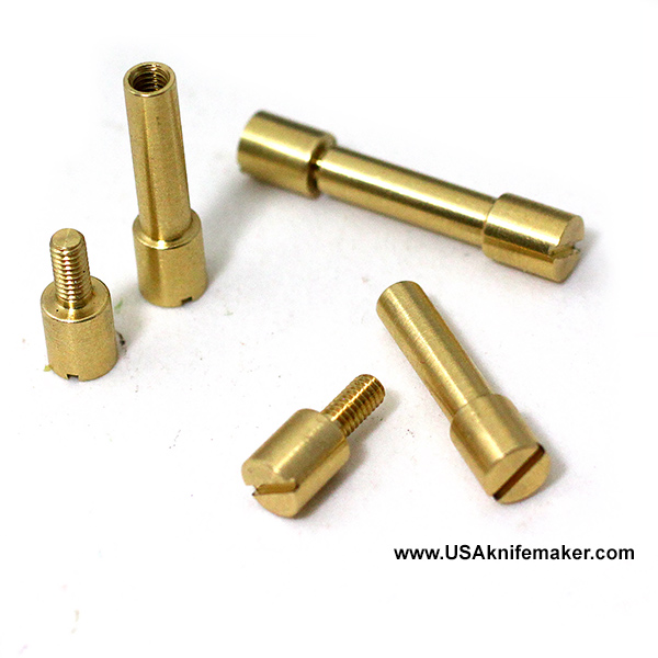 Corby Bolt - Brass - SMALL .140" shaft .187" shoulders
