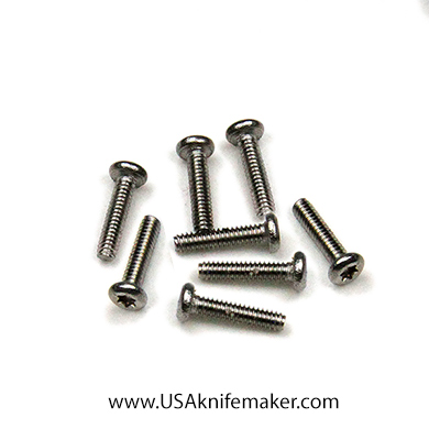 Screw 0-80 Button Head 1/4" Thread Length Stainless Steel