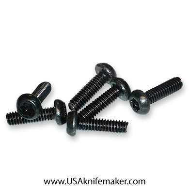 Screw 1-72 Button Head 1/4" Thread Length Black Oxide - 25ct