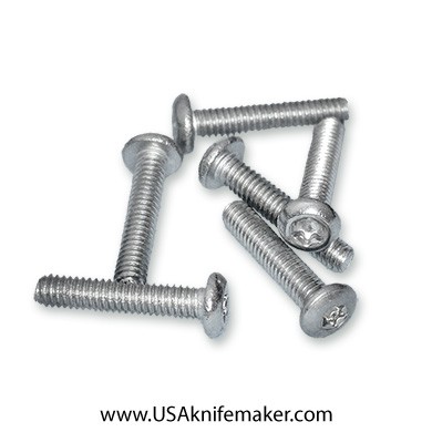 Screw 1-72 Button Head 3/8" Thread Length Stainless Steel - 25ct