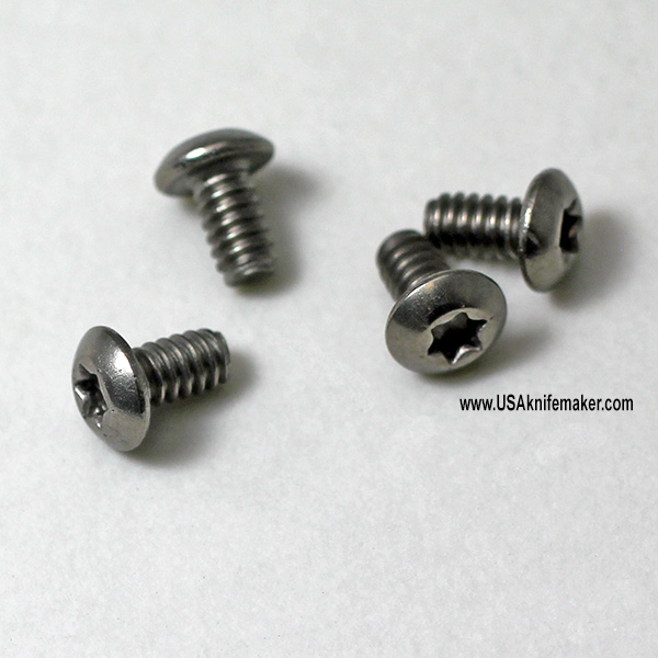 Titanium Screw 2-56 Button Head 15/32" Thread Length 