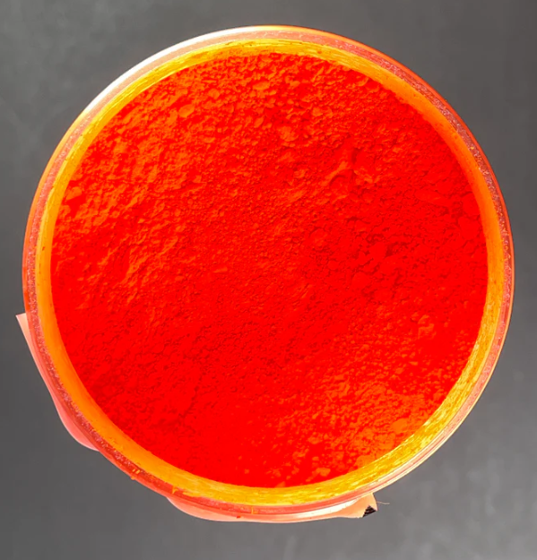 BeaverDust- Flourescent Orange Red Mica Powder- 45 grams
