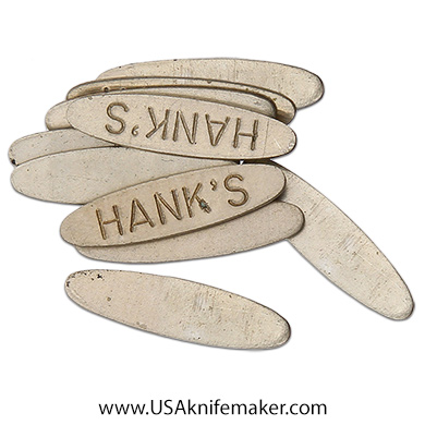 S&T - #S454 Shield - Hank's Oval - Stainless Steel - 0.75" x 0.19" x 0.30"