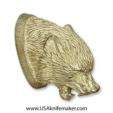 #8 Bear Head Pommel Bronze