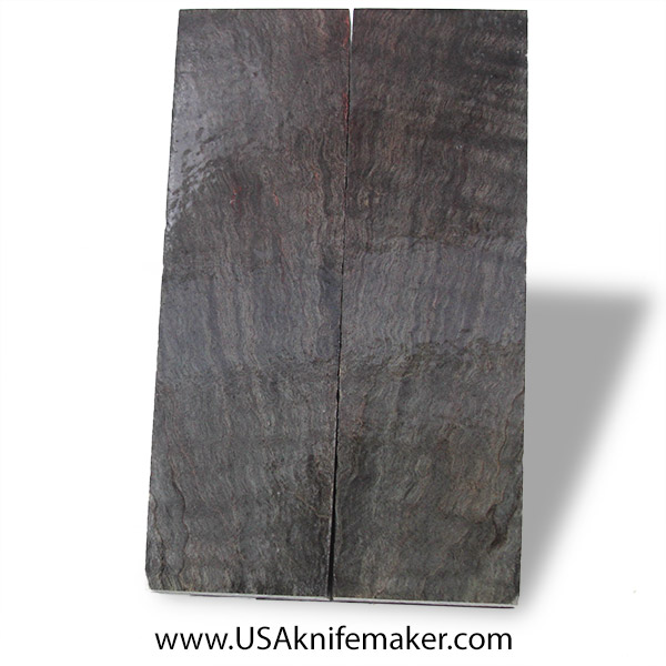Big Leaf Maple Burl Knife Scales - Stabilized - Dyed - #4024 - .44" x 1.65" x 5.6"