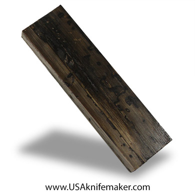 Spalted Maple Black Line Burl Knife Block - Dyed - #3008 1.6"x 0.8"x 5.25"