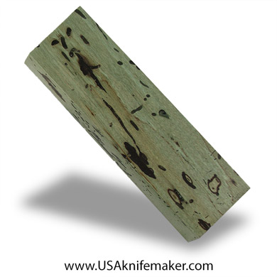 Spalted Maple Black Line Burl Knife Block - Dyed - #3016 - 1.6"x 0.8"x 5.25"