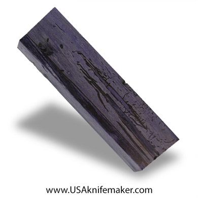 Black Line Maple Burl Knife Block - Dyed - #3030 - 1.6"x 0.8"x 5.25"