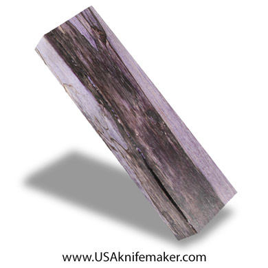 Black Line Maple Burl Knife Block - Dyed - #3068 - 1.55"x 0.8"x 5.5"